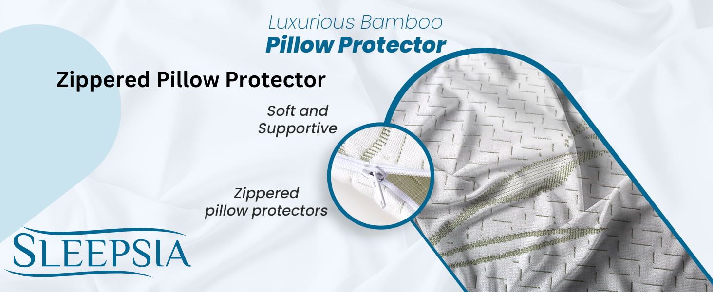 Zippered Pillow Protector to Protect Your Favorite Pillow - Sleepsia